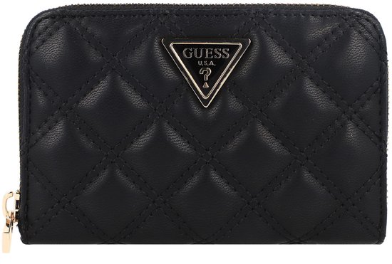 GUESS porte-monnaie Giully II SLG Medium Zip Around Wallet Black noir
