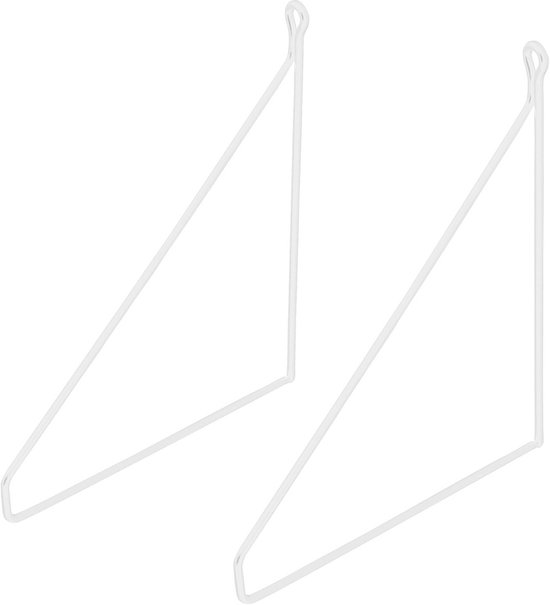 KOOEIN Wandplankhouders, 2 stuks, verborgen driehoekige houders, zwevende planken, decoratieve Europese hoek, opbergrek voor doe-het-zelvers, eenvoudig te installeren, goud, 28 x 17 cm