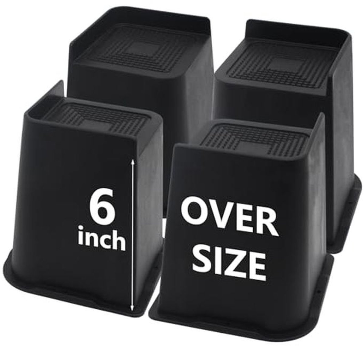 Extra grote bedverhogers 6 inch - meubelverhogers voor tafel, sofa, stoel en bureau