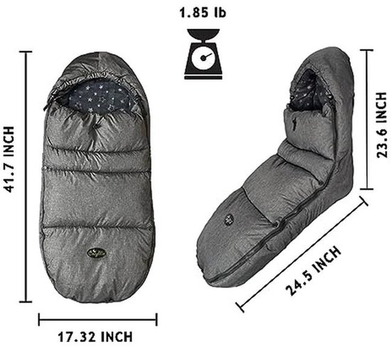 Wandelwagen Voetenzak met Capuchon - Warme Kinderwagen Deken voor Peuters en Baby's van Merkloos — afbeelding 5