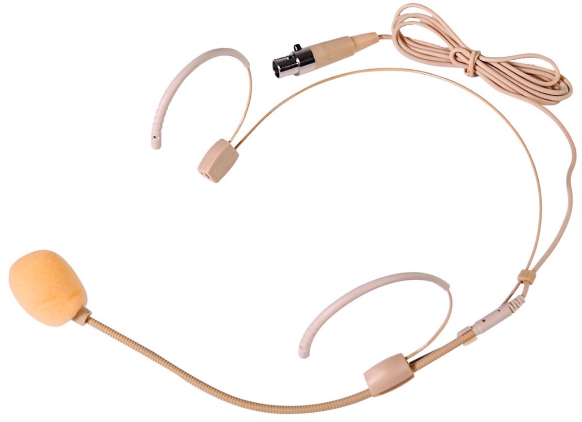 Citronic FCN-XLR beige headset voor TU4 bodypack mini xlr