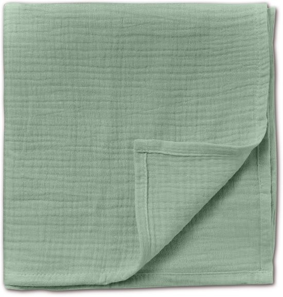 2-Pack - Hydrofiele doek XL - 100x90 cm - Inbakerdoek - Groen Blauw van Merkloos — afbeelding 2