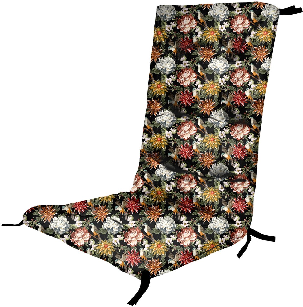 FEROCITY - Tuinstoelkussens - Comfortabel, duurzaam - Voor meubels van pallets - 130 x 50 x 5cm - Polyester - Kleurige Bloemen
