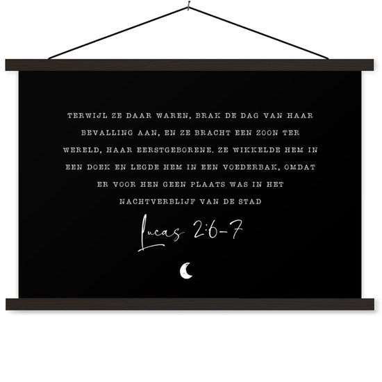 Affiche scolaire - Noël - Citation - Naissance - 150x100 cm - Lattes noires