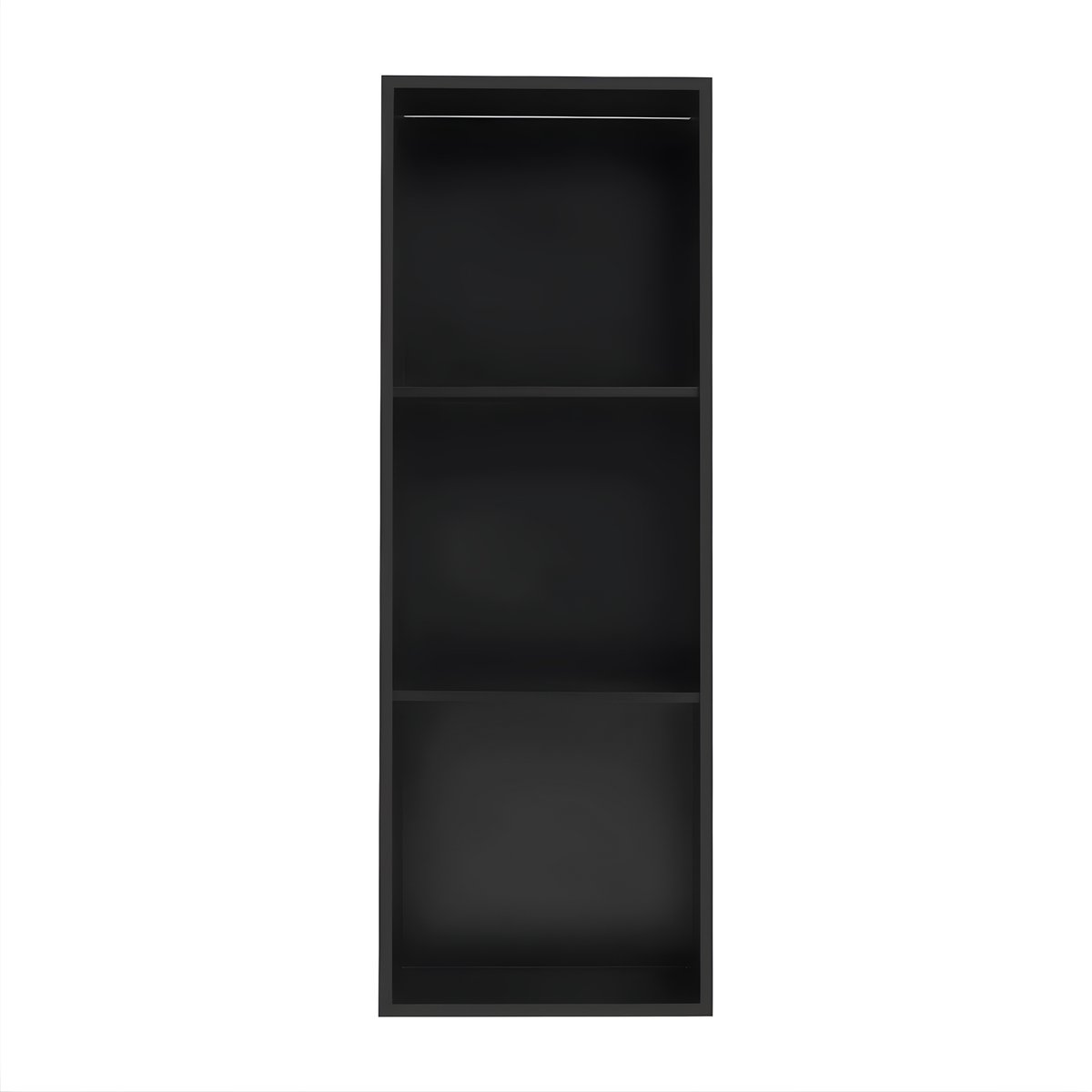 Douchenis - Inbouwnis - Voor badkamerwand - 3-laags wandnis met LED-verlichting - Stijlvol en functioneel - Buitenformaat 33,3*94,2*10 cm
