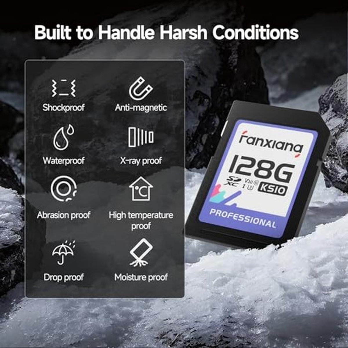 128 GB SD-kaart UHS-I met hoge leessnelheid voor snel gegevensoverdracht thumbnail 7