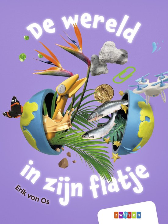 De wereld in zijn flatje - cover