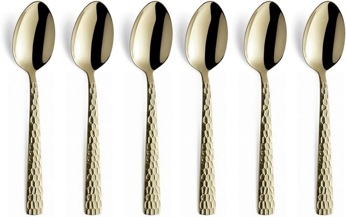 Set van 6 Moka Lepels voor Espresso & Champagner