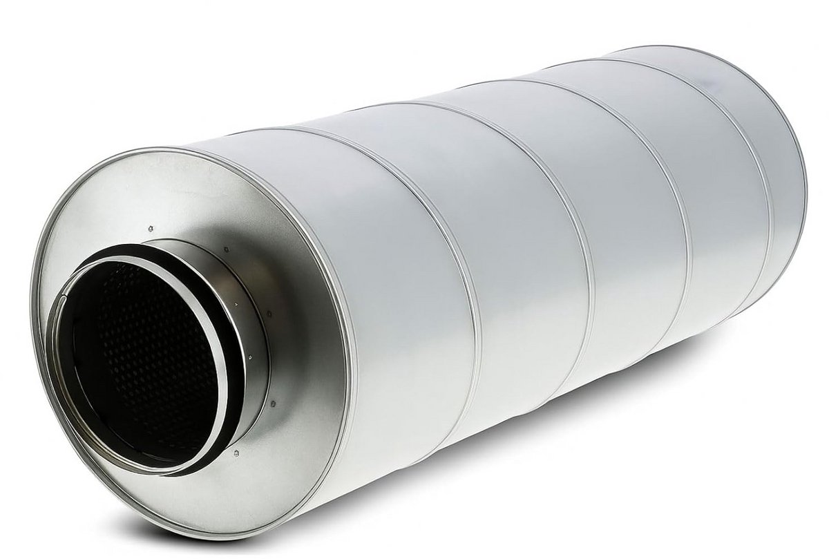 Geluiddemper Ventilatorbuis 100 mm - Isolerende Zwarte Slang voor Binnenkweek