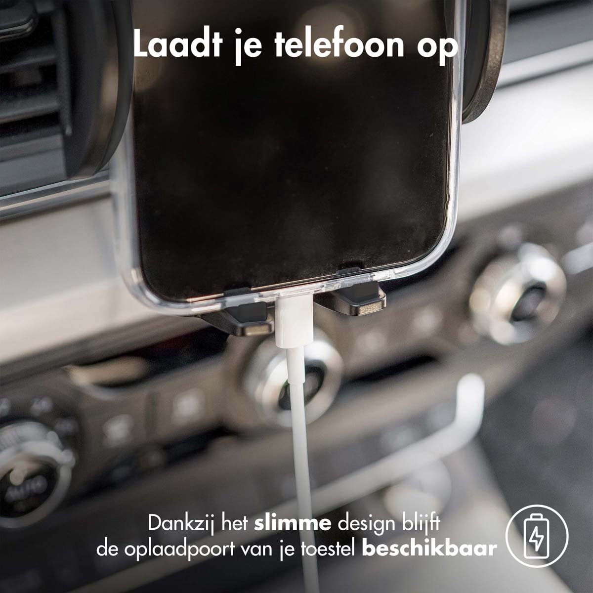 imoshion Telefoonhouder Auto Ventilatie rooster - Verstelbaar en 360° Draaibaar - GSM Houder - Universeel - Carbon Auto Accessories — cadeau in Cadeau-ideeën - foto 6