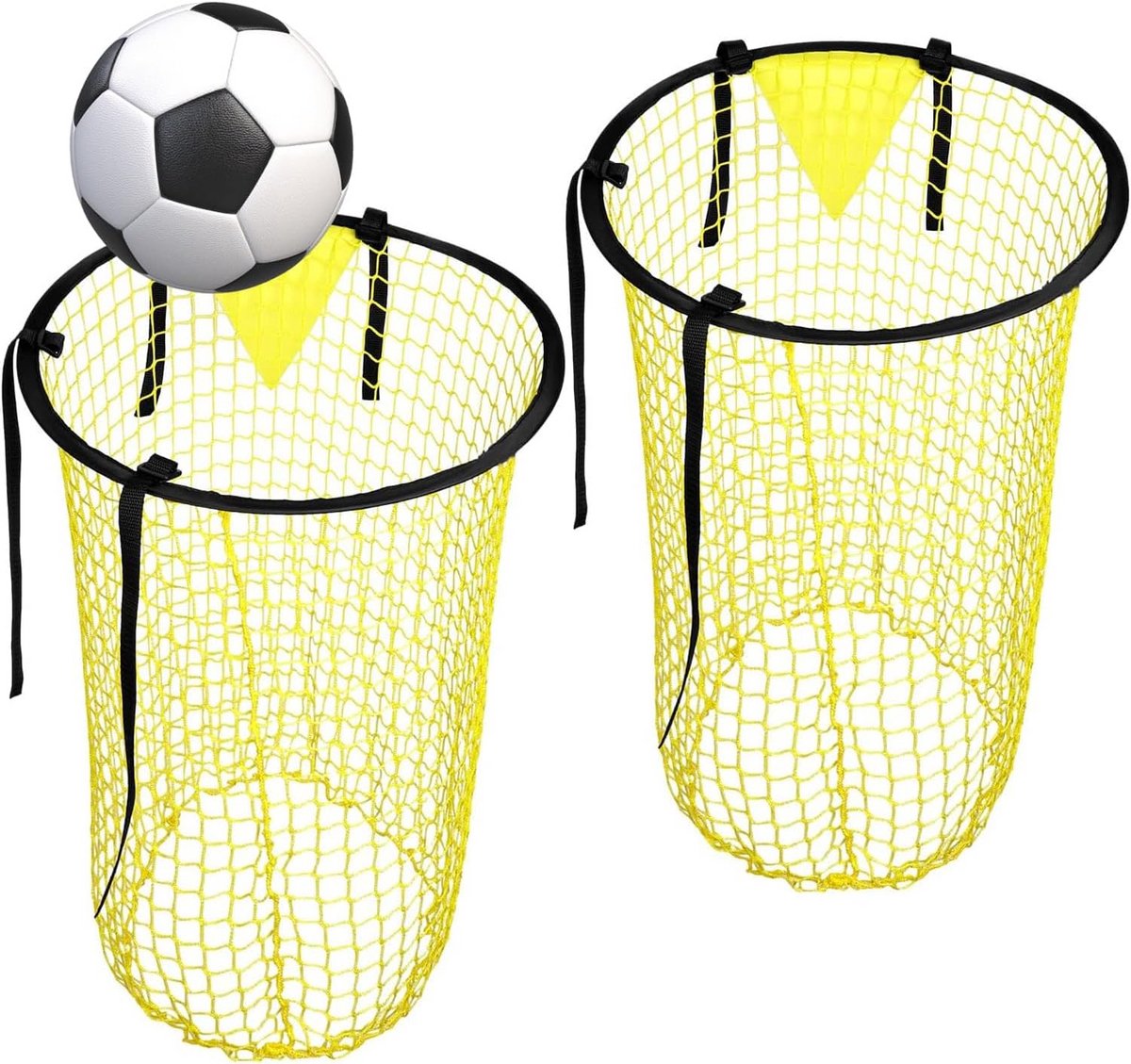 Set van 2 Opvouwbare Voetbaldoelen voor Training en Spel