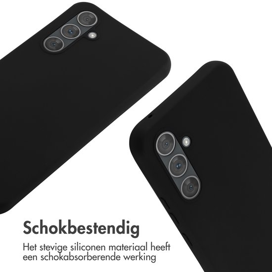 Coque Samsung Galaxy A54 (5G) - Coque en Siliconen iMoshion avec cordon - Zwart