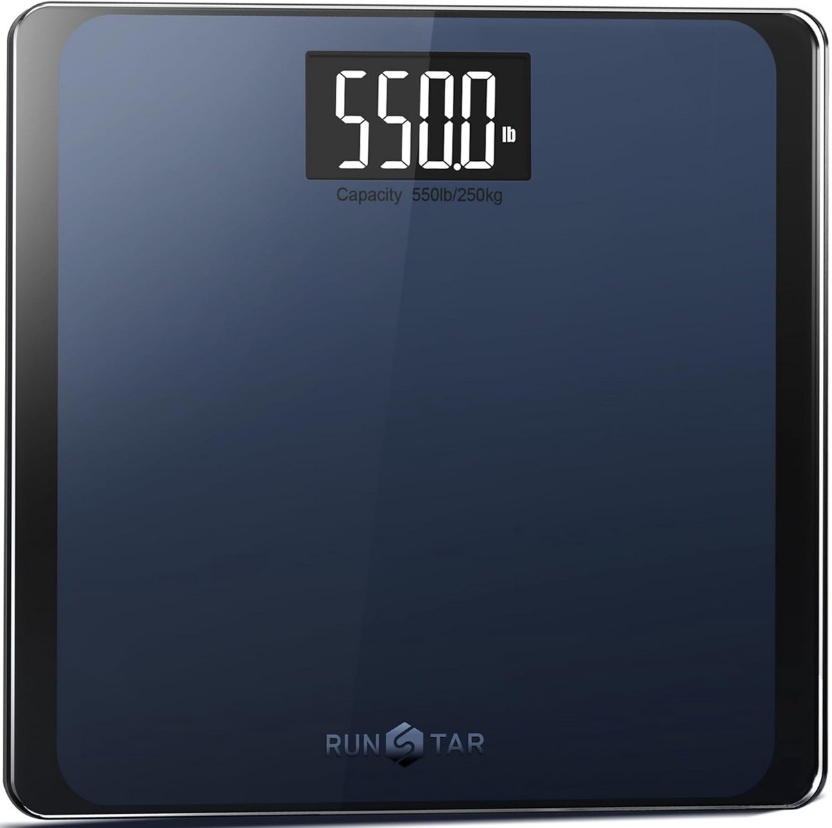 Digitale Personenweegschaal 550 kg Ultrabreed Platform Groot LCD Display