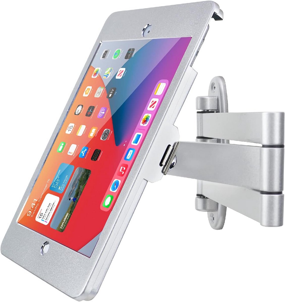 Verstelbare Tablet Muurbeugel met Antidiefstalbeveiliging voor 10,2 inch Modellen