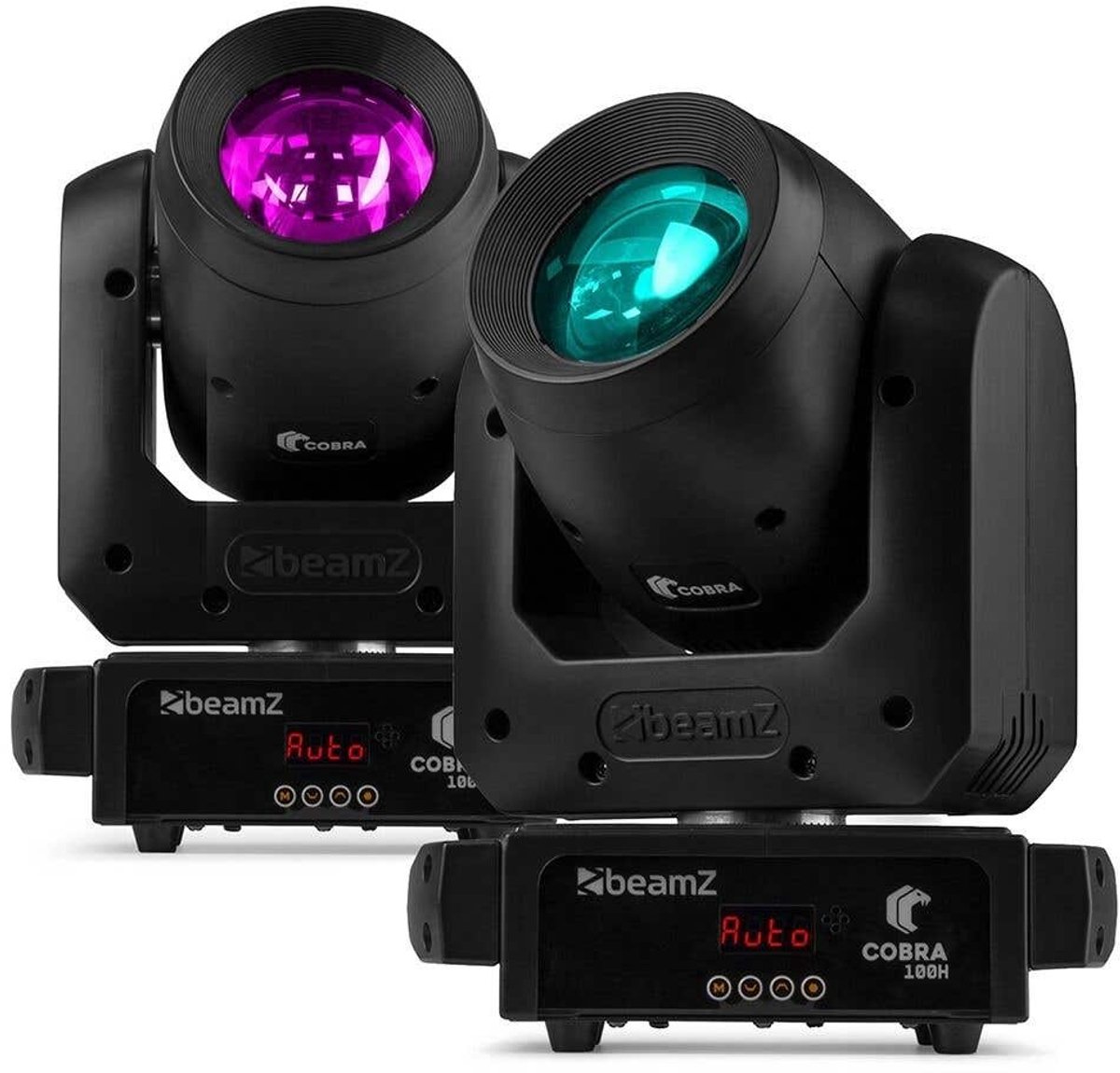 BeamZ Cobra 100H LED set van 2 beam moving heads met prisma - 100W