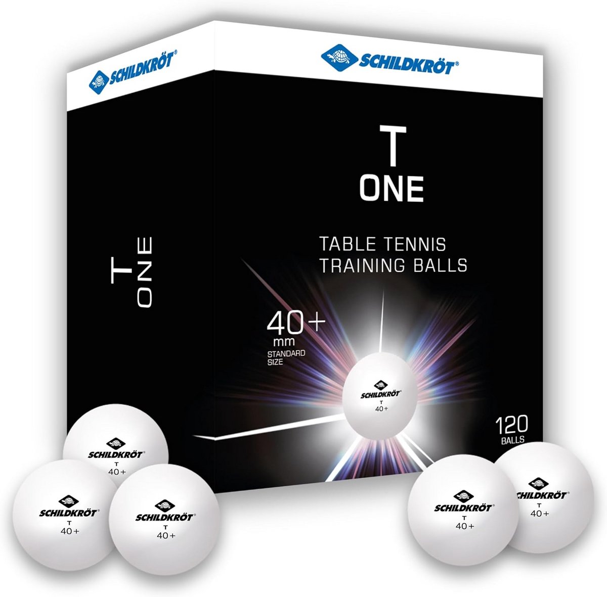 Tafeltennisballen Training Wit Poly 40+ - 120 Stuks in Grote Doos