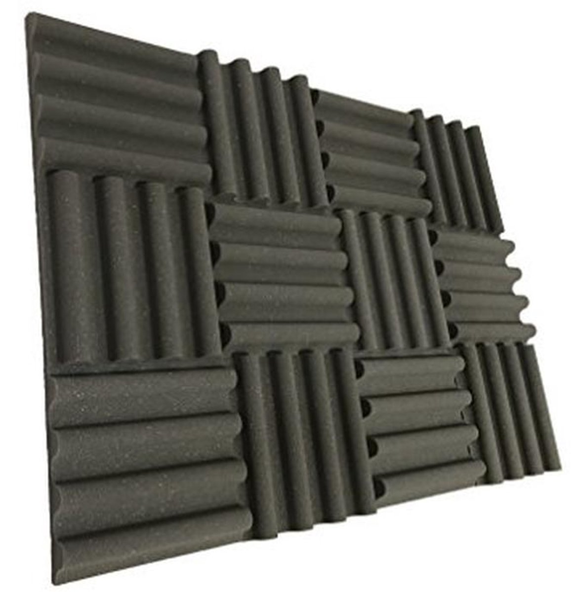 Mini Wave Akoestische Studio Tegels 12 inch - 12 Tegels voor Geluidabsorptie