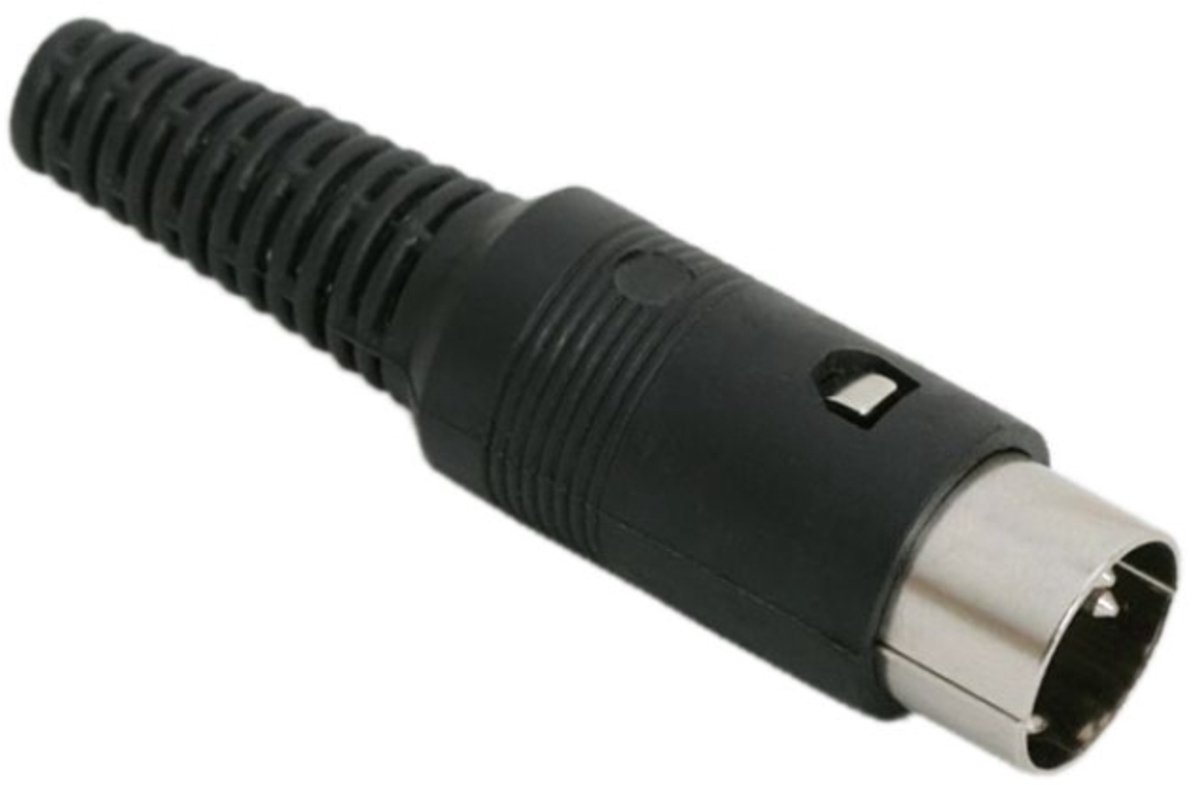 5x DIN MIDI Stekker 5-Polig – DIN Plug Connector met Kunststof Behuizing – Audio & MIDI Aansluiting - 5 Stuks [05073]