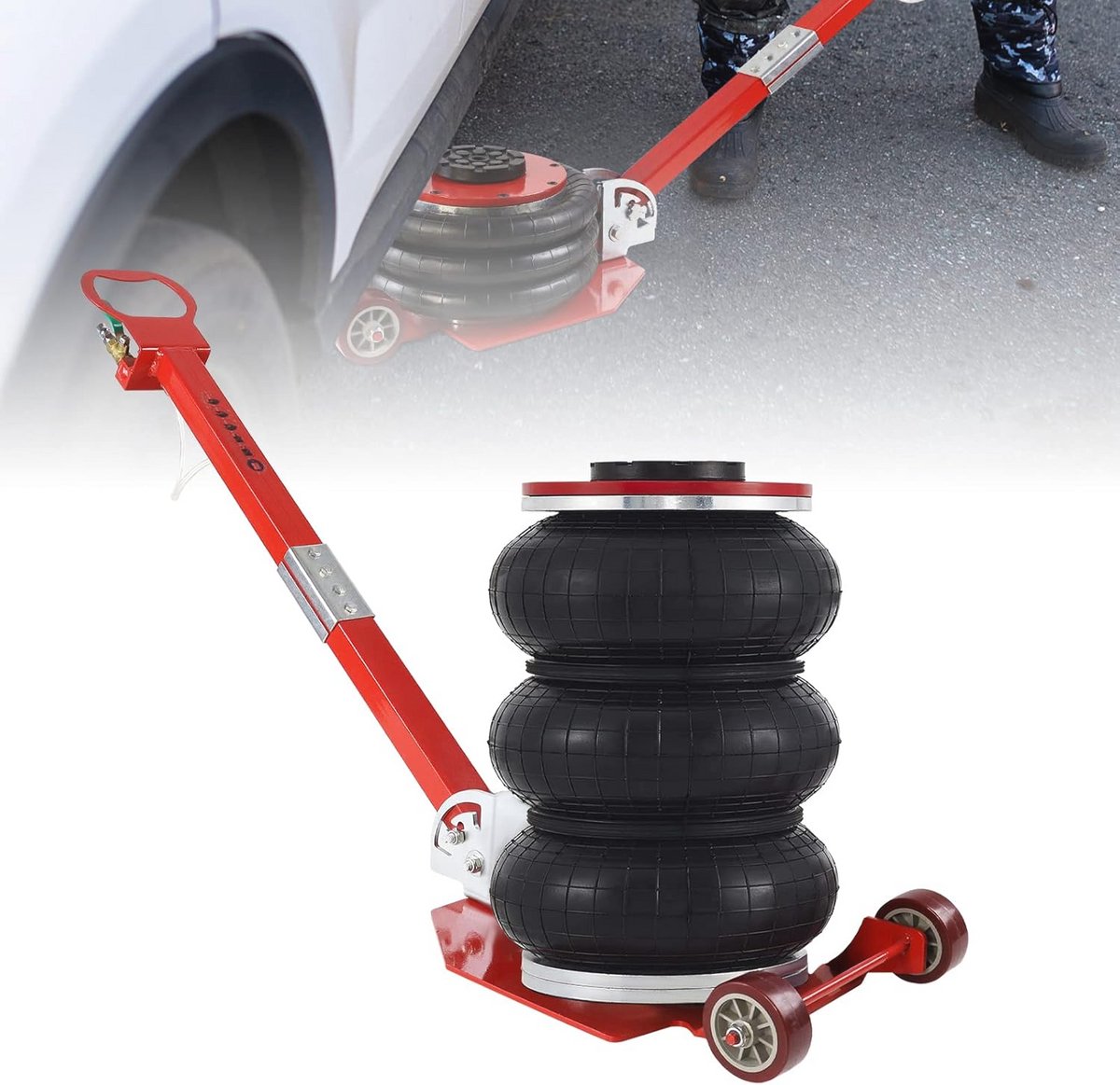 Pneumatische Krik 3 Ton - 6600 LBS voor Auto's en Vrachtwagens