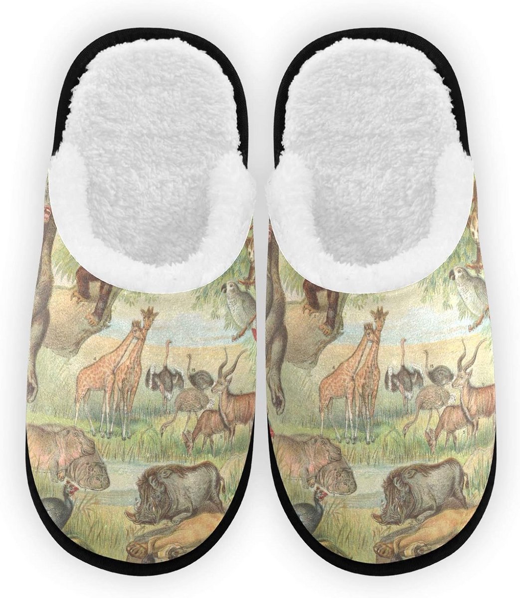 Comfortabele Unisex Pantoffels met Pluche Voering voor Binnen en Buiten - Warm & Antislip