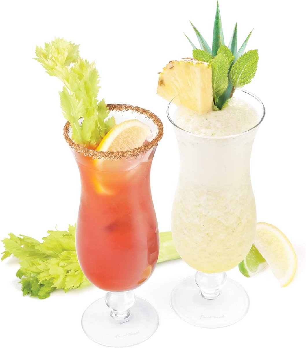 Set van 2 Hurricane Cocktailglazen - Handgemaakt voor Diverse Dranken