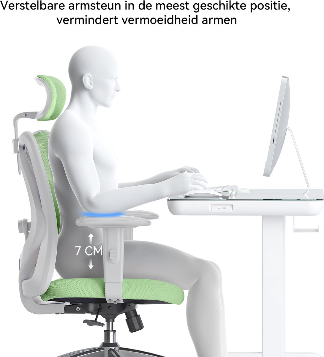 SIHOO M18 Ergonomische Bureaustoel met (EAN: ...8562) - afbeelding 3