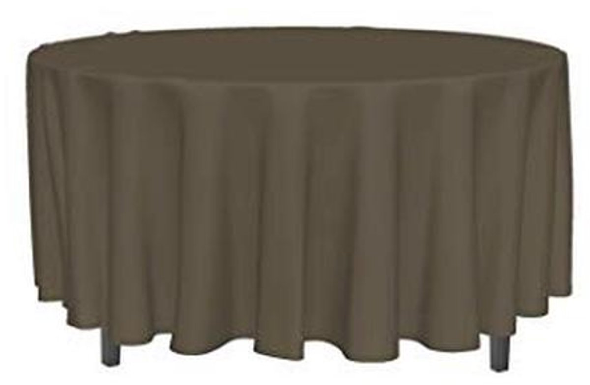 Ronde polyester tafelkleed 180 cm - waterdicht en duurzaam