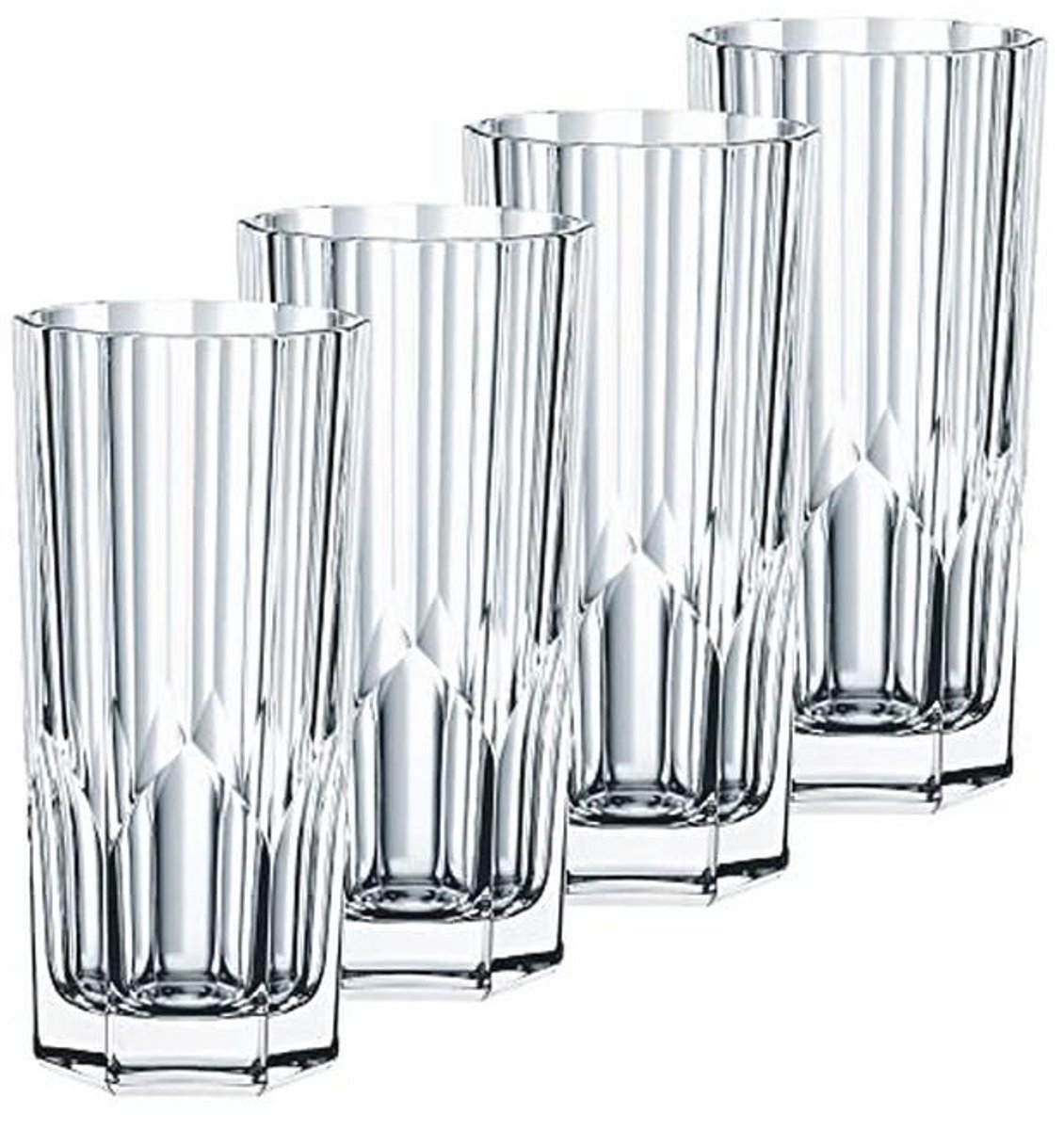 4-delige Longdrinkset in Kristalglas - 309 ml