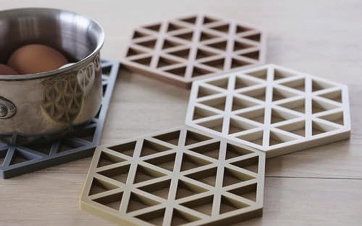Silicone Triangles Pot Onderzetter - Hittebestendige Onderzetter voor Potten 16 x 14 cm