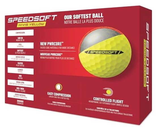 SPEEDSOFT Golfballen Geel - Dozijn van Merkloos — afbeelding 5