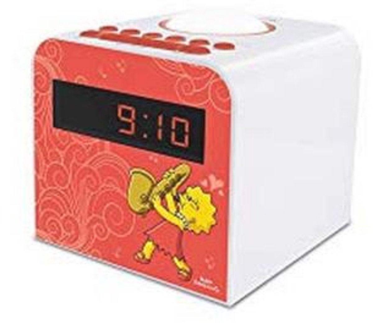 Lisa Simpson Kinderwekker - Rood en Wit
