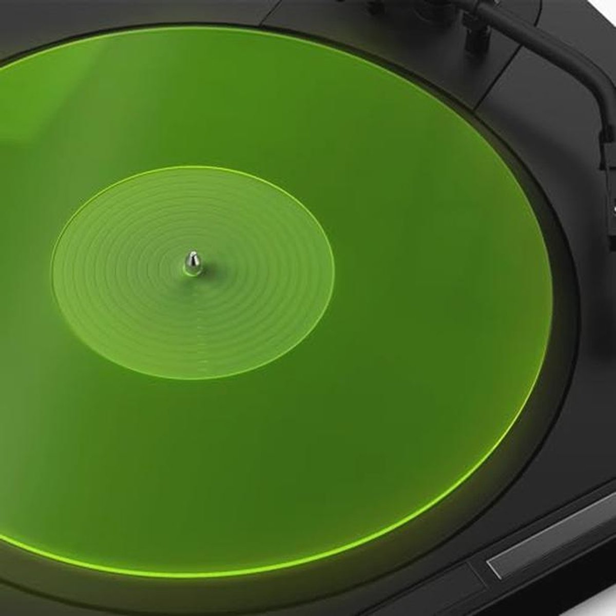 Draaitafel Slipmat voor Vinyl met Acryl Platter voor Verbeterde Geluidskwaliteit