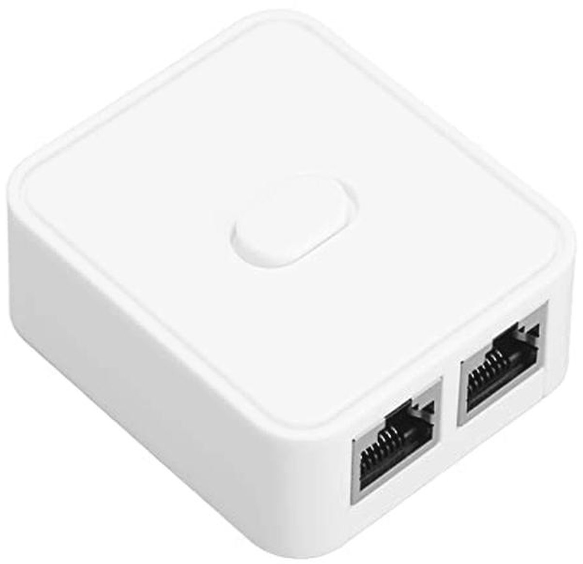 Gigabit Ethernet-netwerkswitch met 2 poorten - RJ45 netwerksplitteradapter - Plug-and-play