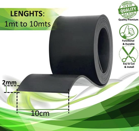 Rubber Op Rol Rubber op rol 10 cm breed – veelzijdige rubberplaat voor fitnessvloeren ...
