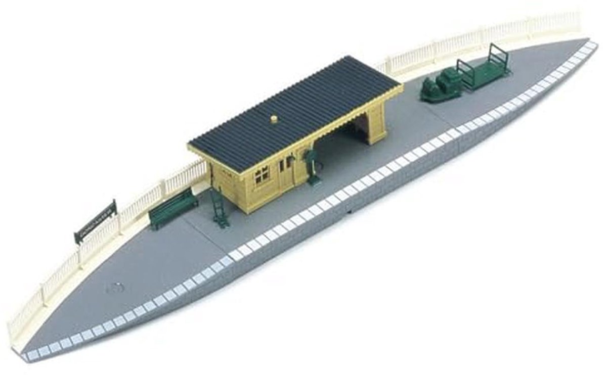 OO Gauge Station Halt Modeltrein Accessoires voor Diorama's en Landschap - Schaal 1:76, Grijs