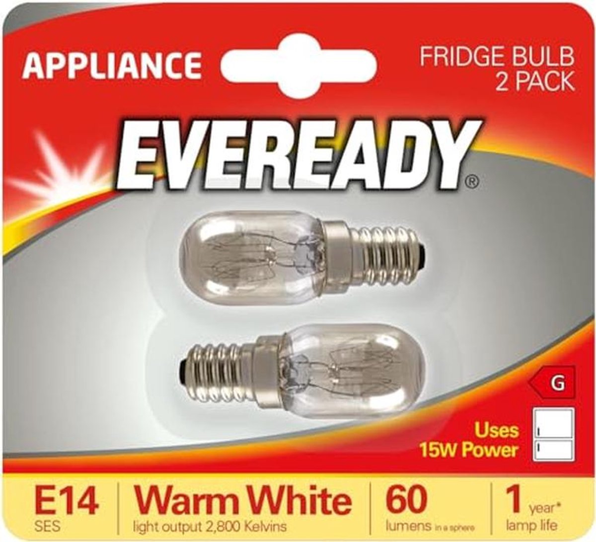 Koelkastlamp 15W SES Twinpack