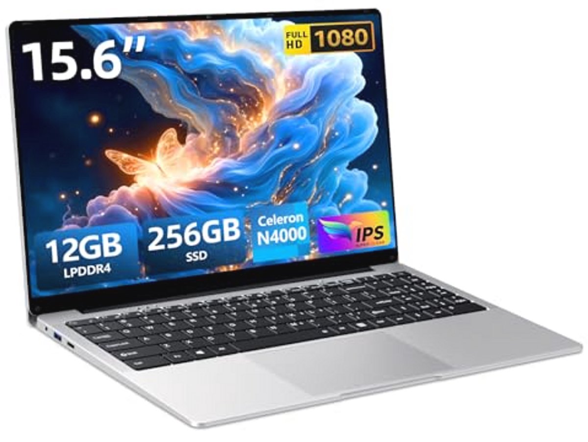 Moacreto Laptop 15,6 inch 8 GB RAM 256 GB SSD Celeron Processor N4000 Laptop (8 GB RAM + 256 GB SSD)