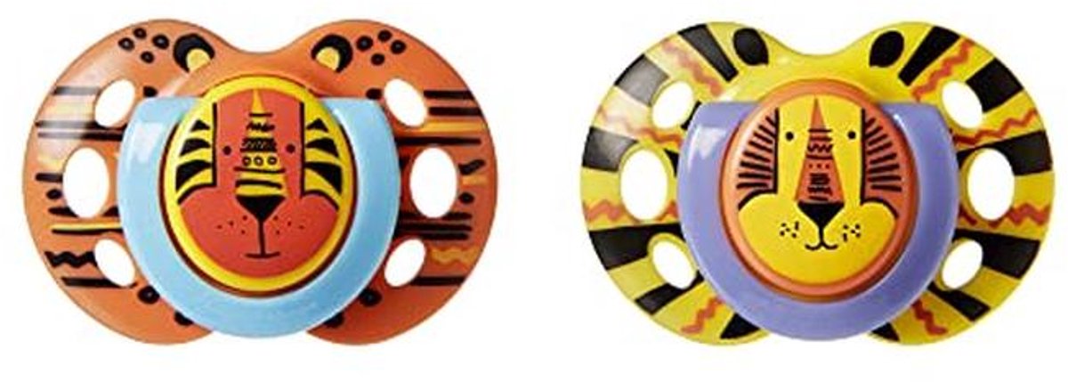 Multicolor Fopspeen Set, Symmetrische en Kaakvriendelijke Vorm voor Baby's (0-36 maanden)