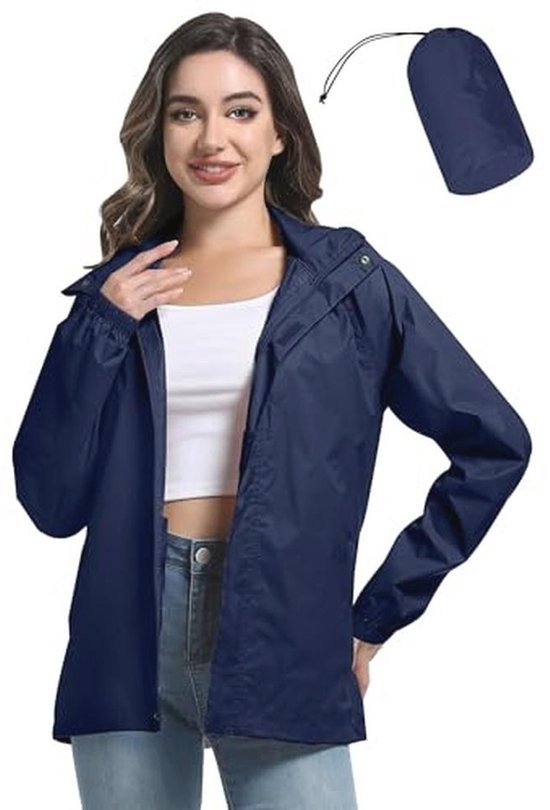 Rapbin Regenjas Womens Waterdichte Lichtgewicht Regenjas Windjack Opvouwbare Hooded Regenjassen Outdoor Running Jacket, Grijze regenjas, S Rapbin Regenjas Womens Waterdichte Lichtgewicht Regenjas Windjack Opvouwbare Hooded Regenjassen Outdoor Running Jacket, Grijze regenjas, S