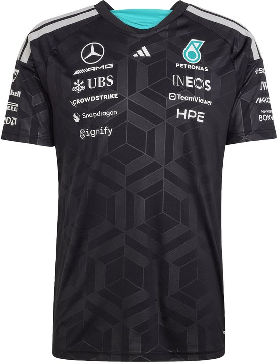 Adidas Performance Mercedes - Amg Petronas Formula 1 Team Coureursshirt - Heren - Zwart van adidas Performance — afbeelding 2
