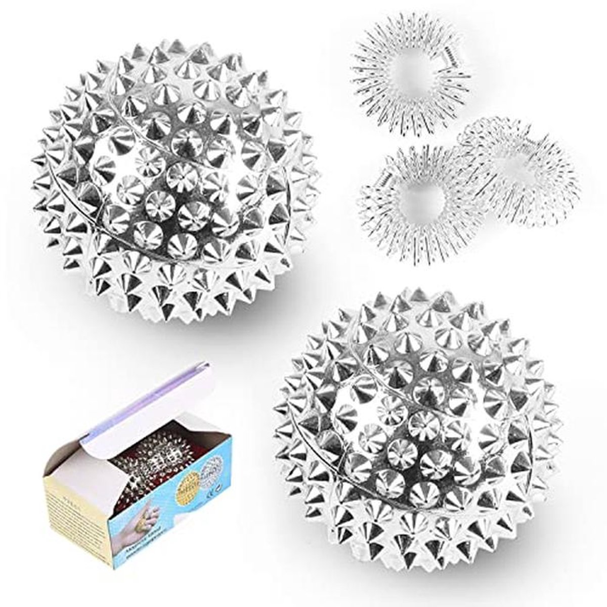 Magnetische Acupressuurballen en Massageringen voor Stressvermindering en Ontspanning