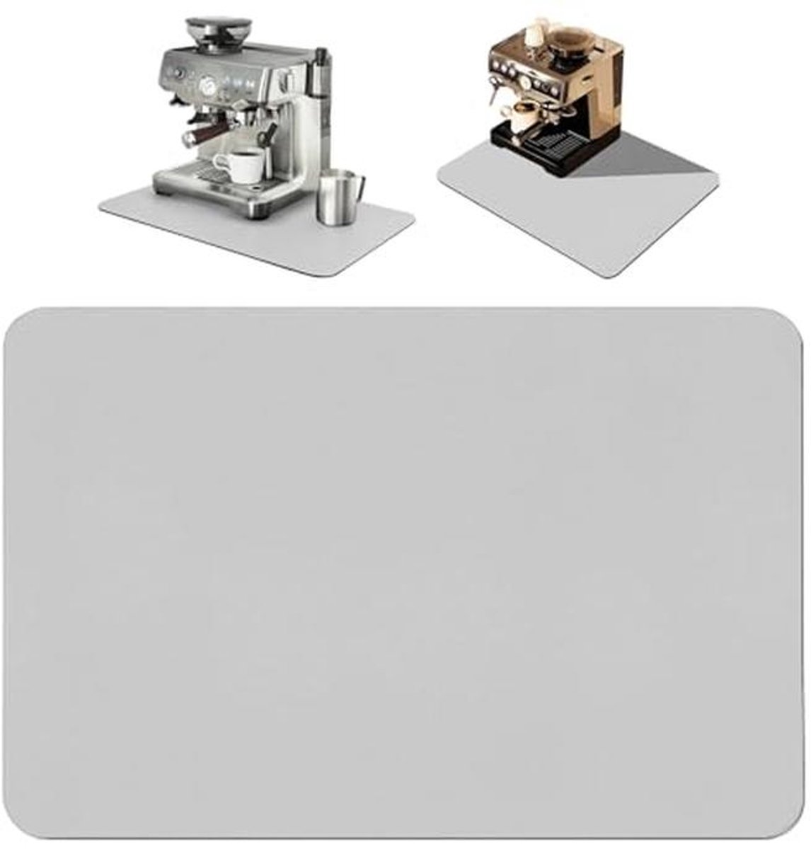 Sneldrogende afdruipmat voor keuken en koffiezetapparaat – 40 x 30 cm