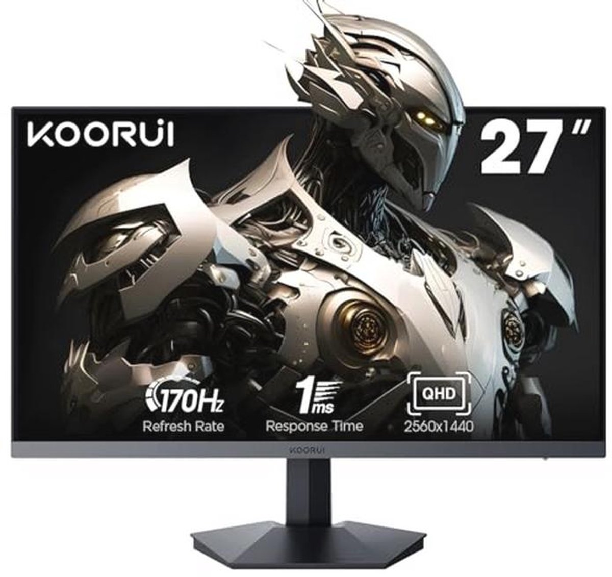 27 Inch Gaming Monitor QHD 2560 x 1440 - IPS Paneel, 170Hz, 1ms, Gsync-Compatibel, 2x HDMI, VESA, DisplayPort