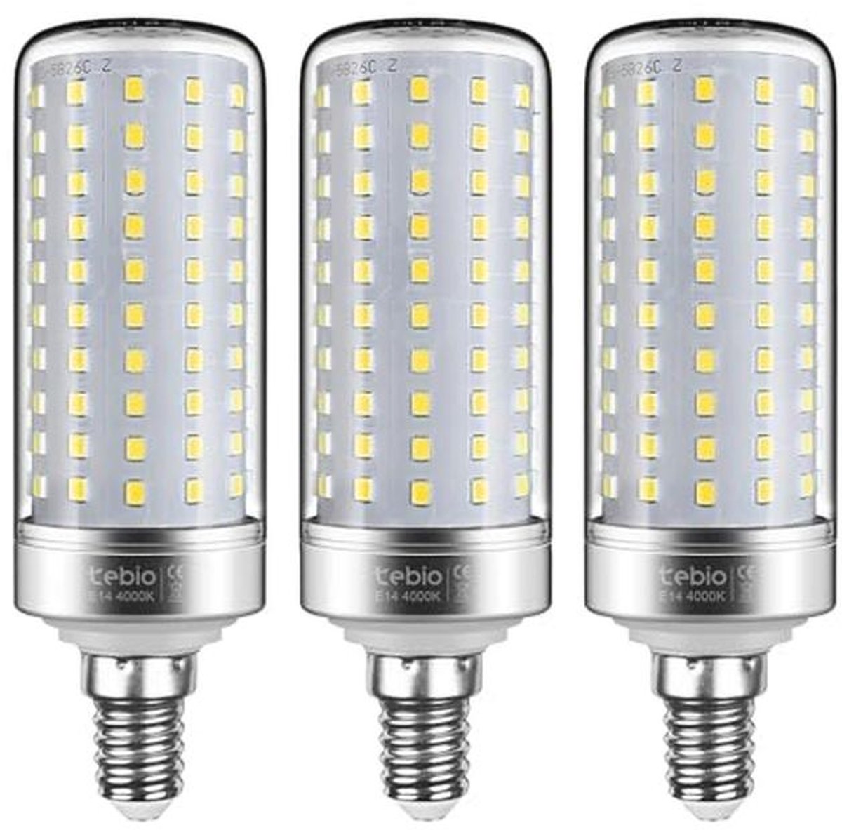 E14 LED-lampen 25 W, 4000 K neutraal wit, 2500 lm, niet dimbaar, energiezuinig, set van 3