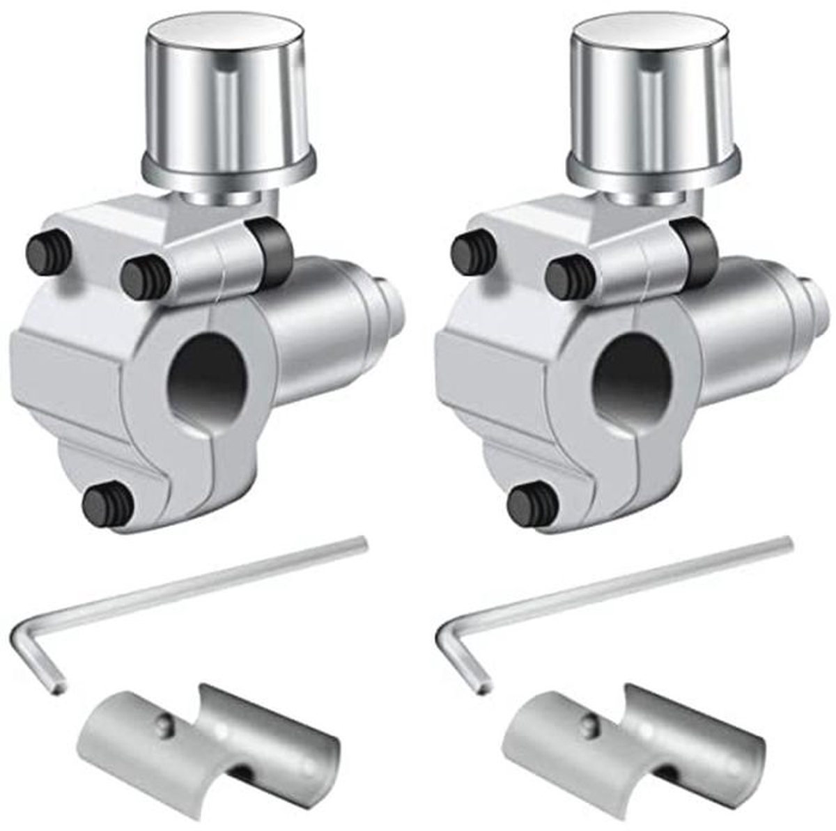 2 Stuks Piercing Ventielkits voor Koelkast en Airconditioners - Compatibel met 1/4", 5/16" en 3/8" Buitendiameter Pijpslangen