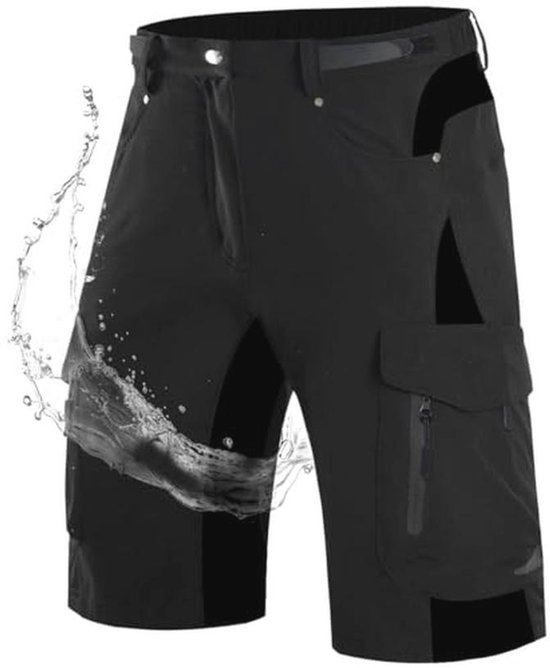 Wespornow Korte broek heren, cargo shorts met 6 zakken, werkbroek