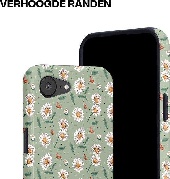 Étui Casetastic pour Apple iPhone 16e Magsafe - Élégant étui de protection Duo couche - Ailes et marguerites