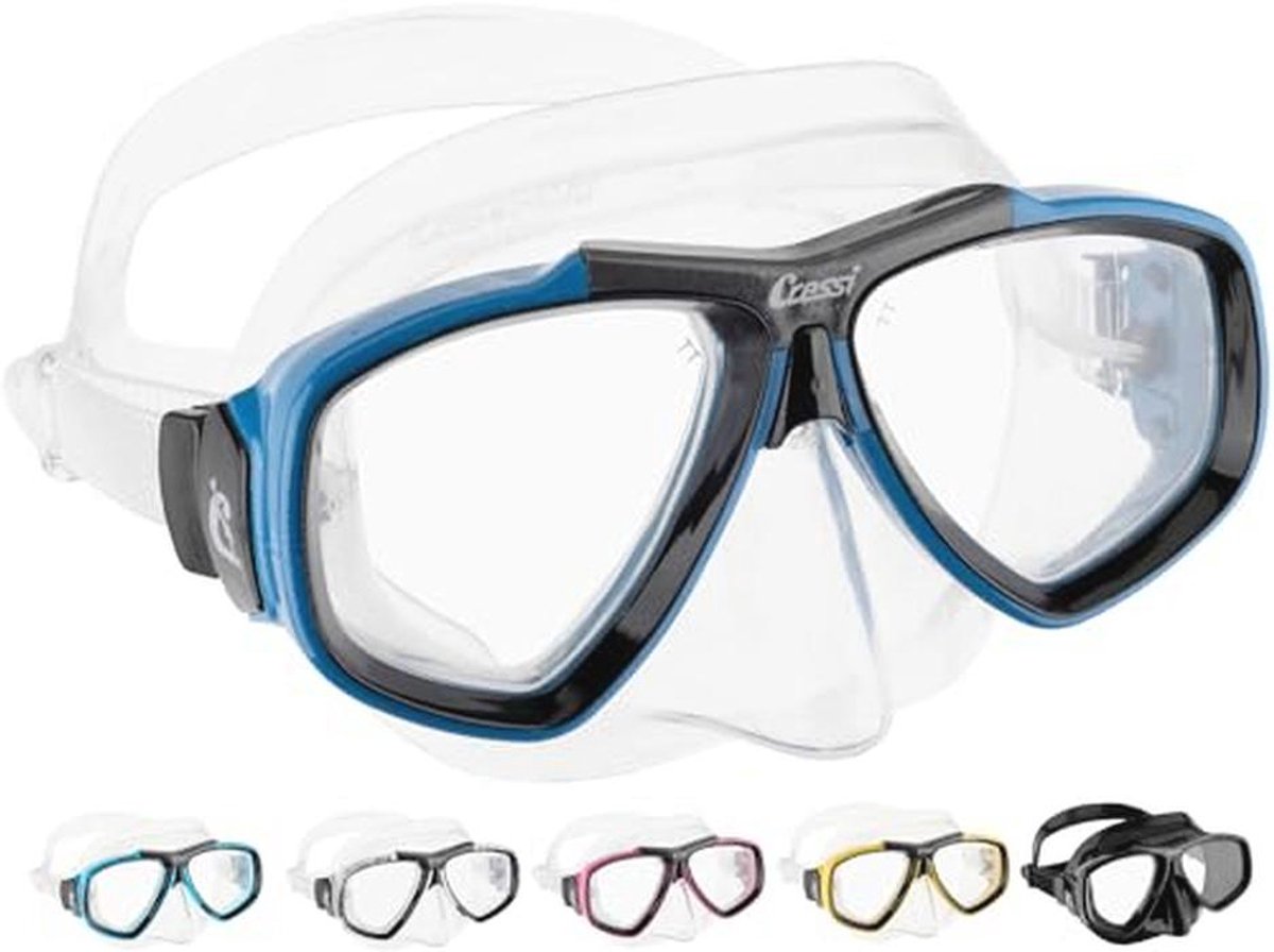 Focus Mask voor Onderwateractiviteiten - Compatibel met Optionele Graduele Lenzen van -1,00 tot -8,00 Diopters