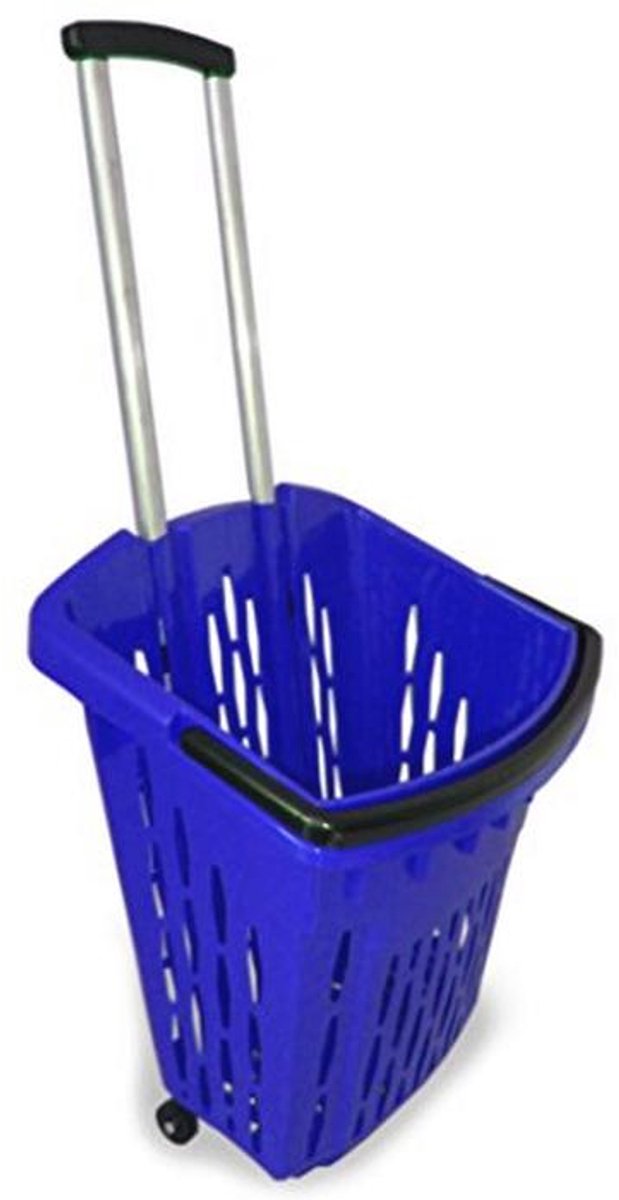 Winkeltrolley 40 liter - Shopper met wielen en uittrekbaar handvat
