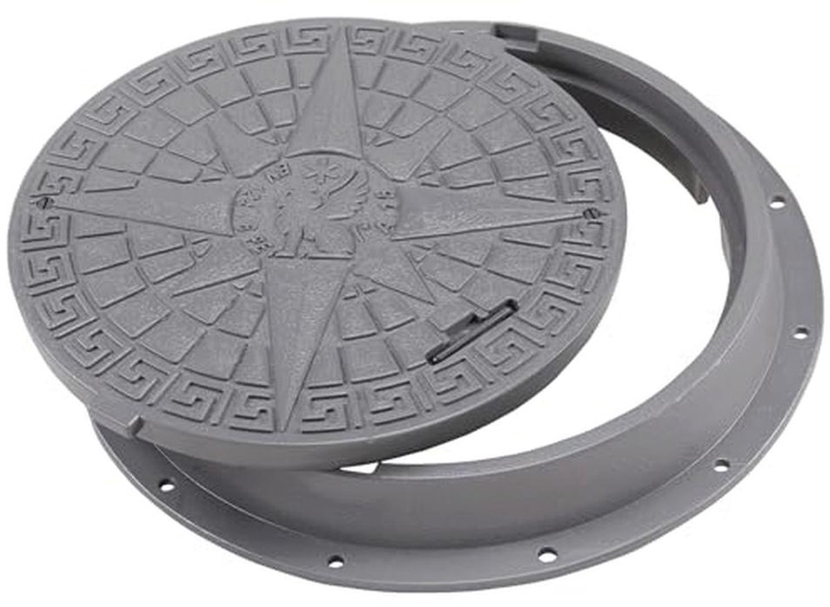 Ronde kunststof putdeksel DN600/800 - Ø 800mm, 5 ton draagvermogen, hitte- en vorstbestendig